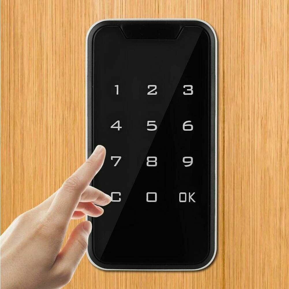 

Zinc Alloy Protection Code Password Lock TouchScreen Keypad Electronic Drawers Anti Theft Cabinet Safety Digital Smart Door