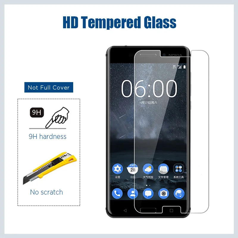 Screen Protector for Nokia 5.3 2.3 1.3 5 5.1 4 4.2 3.2 Protective Glass on 6 6.1 Plus 6.2 1 2 3 3.1A 3.1C Phone |