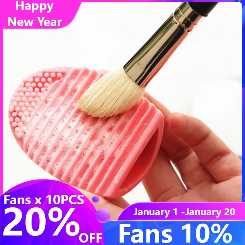 

2021 Hot Sale Silicone Makeup Brushes Cleaner Pad Mat Cosmetics Makeup Brush Scrubber Board Make Up Brush Cleaner Cleaning Tools