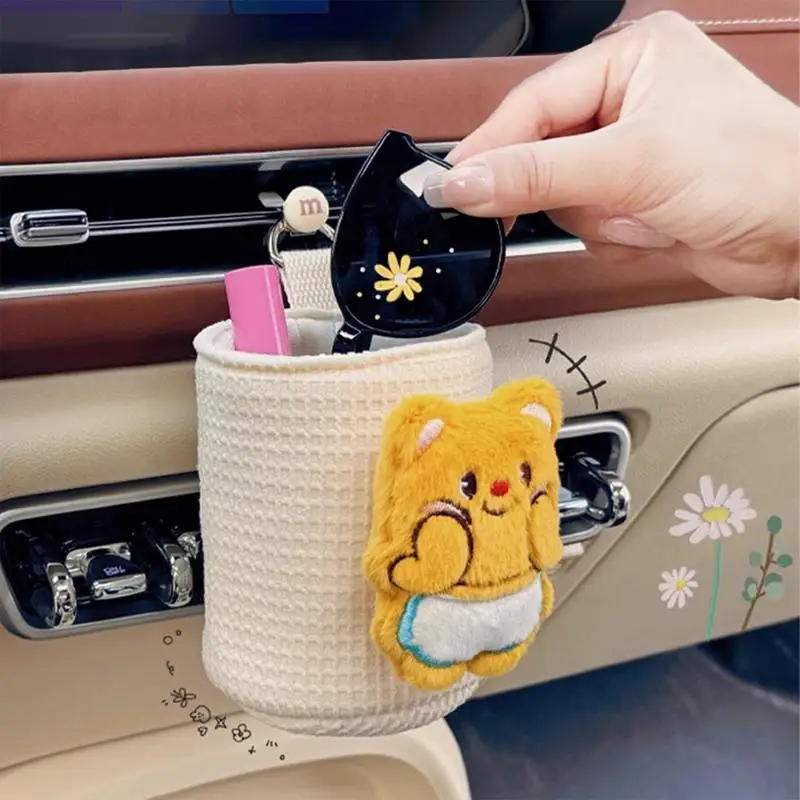 이wana torba do przechowywania wentylacji samochodowej Zawieszana z uroczymi zwierzętami Automatyczny uchwyt na telefon komórkowy Etui Samochodowy