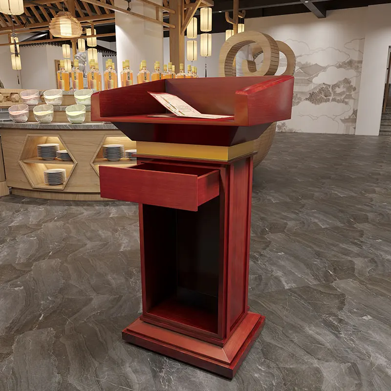 Стол для лекций отеля с динамиком приветствия Столы регистрации учителей