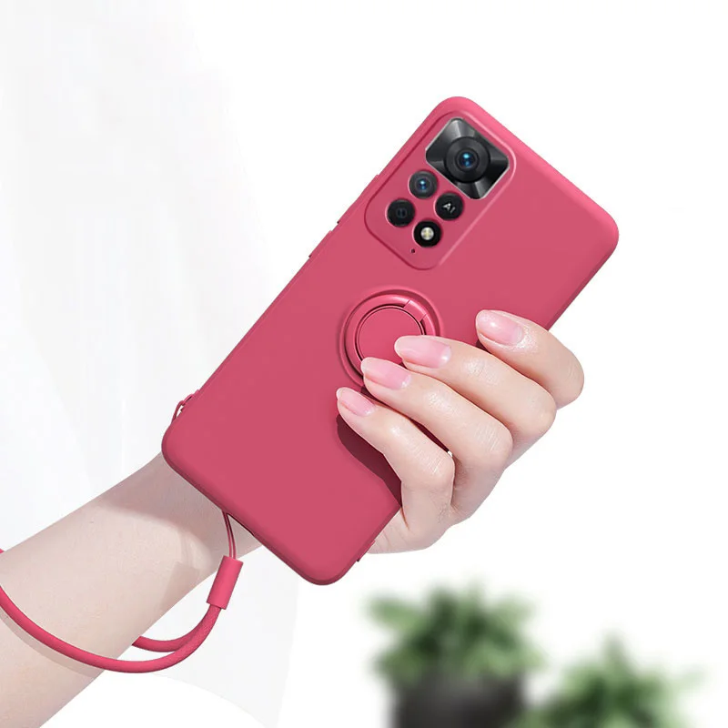 Redmi Note 11 Pro Note11 Pro Case Liquid Silicone Ring Holder Case For Xiaomi Redmi Note 11 11s Pro Note11 Pro Note 11 Pro Cover