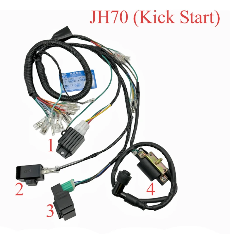 Жгут проводов электрического мотоцикла кабель для Honda Jialing Dayang Lifan JH70 JL70 C70 CDI
