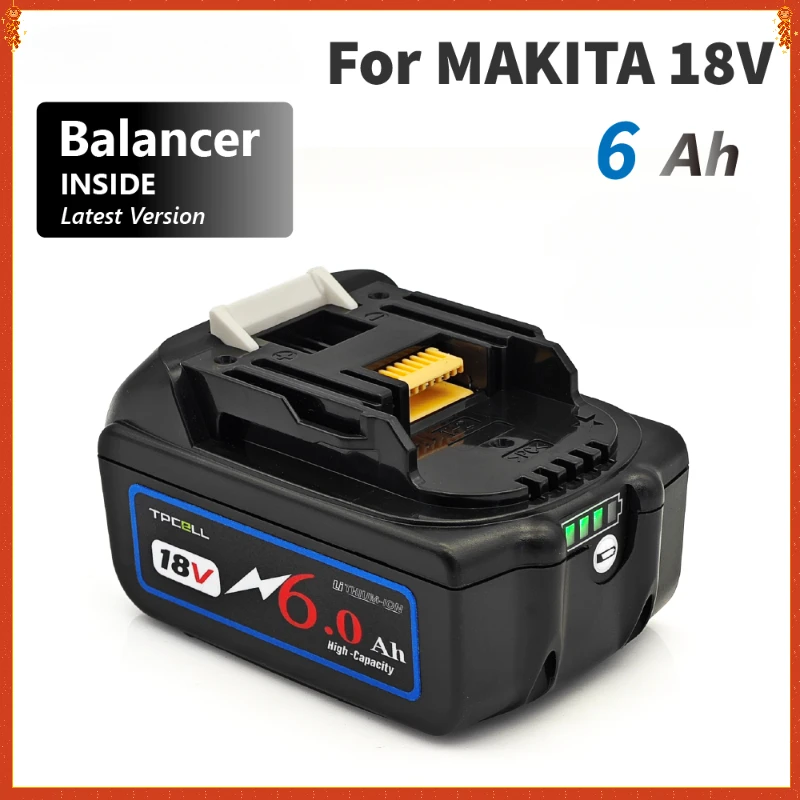Литий-ионный аккумулятор BL1860 6AH для аккумуляторной батареи Makita 18 В
