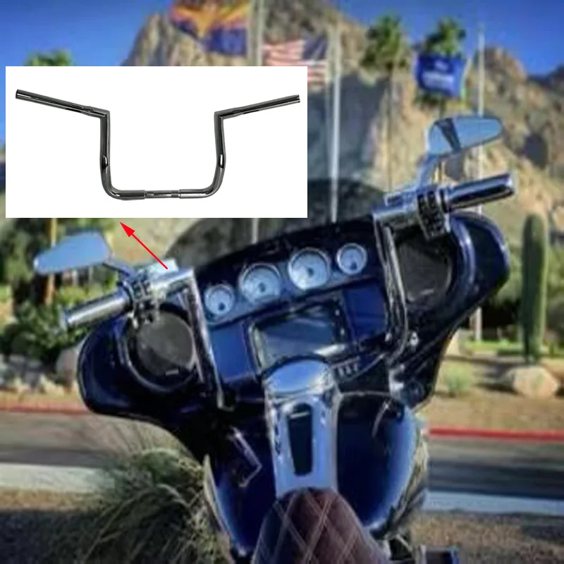 Фото Вешалка Ape, руль подходит для Harley Street Glide road king, модифицированный руль с высокой ручкой 1,25 дюйма №5
