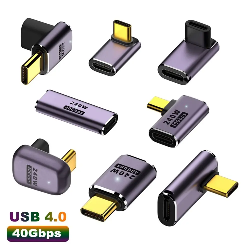 

Адаптер для быстрой зарядки и передачи данных USB C, 8K, 60 Гц, 40 Гбит/с, 240 Вт