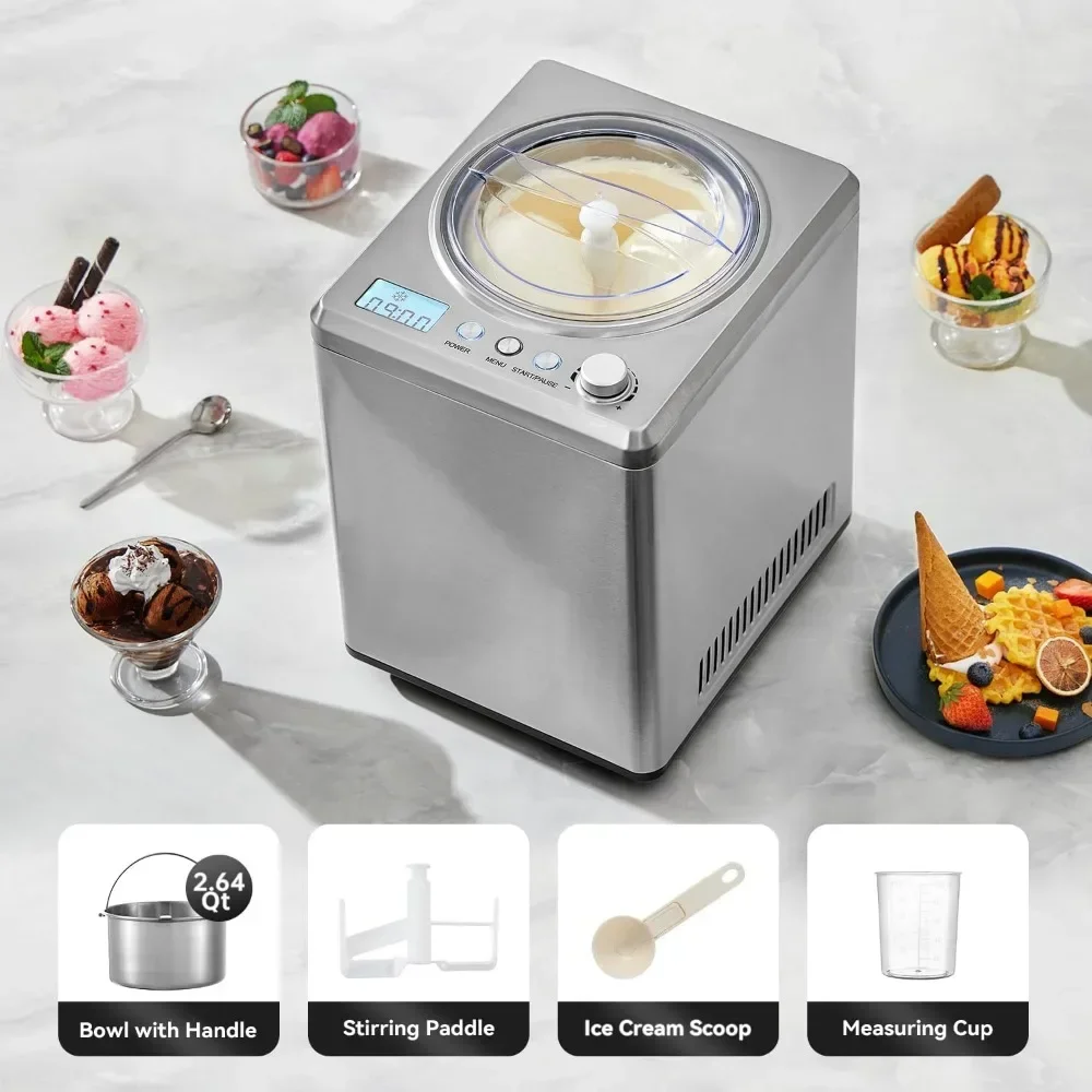 Автоматическая машина для мороженого объемом 2 5 л со встроенным компрессором —