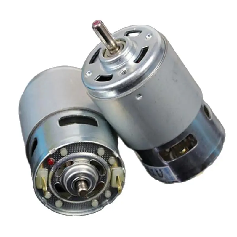 775 DC Electric Spindle Motor For Drill 12 24V 288W Brush Motors Lawn Mower Motor With Two Ball Bearing Rated Electric Grinder