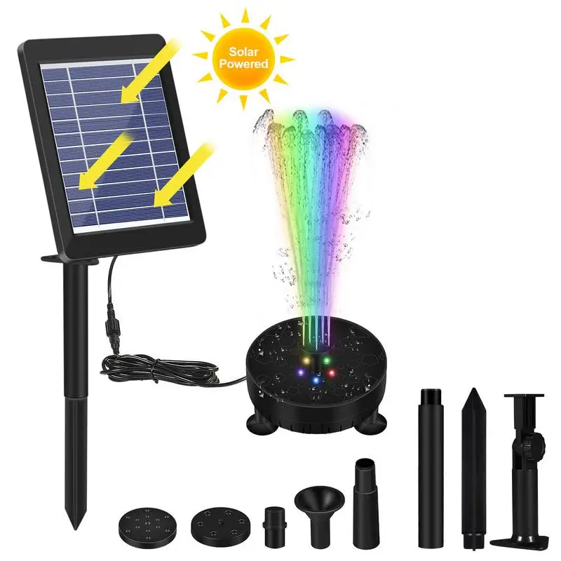 

6V/3.5W Solar Fountain Colorful Lamp Plug-in Shower Fountain