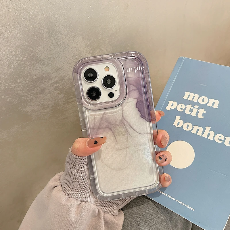 

Mi 11 Lite 5G NE Case For Xiaomi Redmi Note 10 Pro Case Redmi Note 11 9 8 Pro 9T 9C 9A Poco X3 Pro Purple Wash Painting Cover