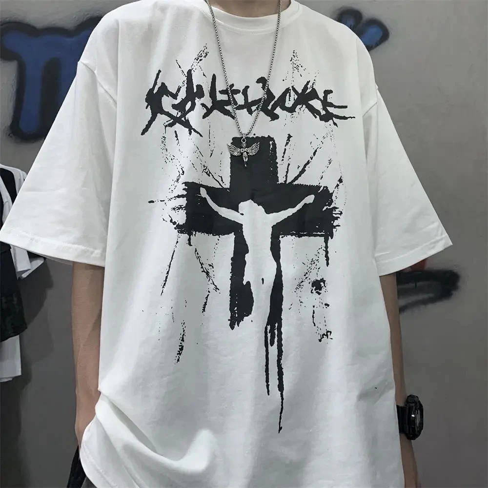 Аниме футболка Манга размера плюс лето свободного принт Ангел аниме