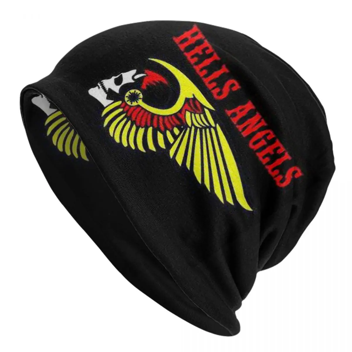 

Hells Angels World Logo Bonnet Hats Fashion Knit Hat For Men Women Winter Warm Motorcycle Skullies Beanies Caps