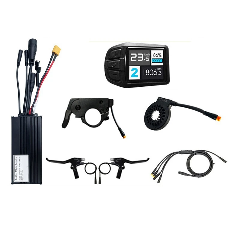 

Велосипедный литиевый аккумулятор 30 А, 1000 Вт, 36/48 В, модификация аксессуаров, три режима, полностью водонепроницаемый маленький комплект, как показано, металл + пластик