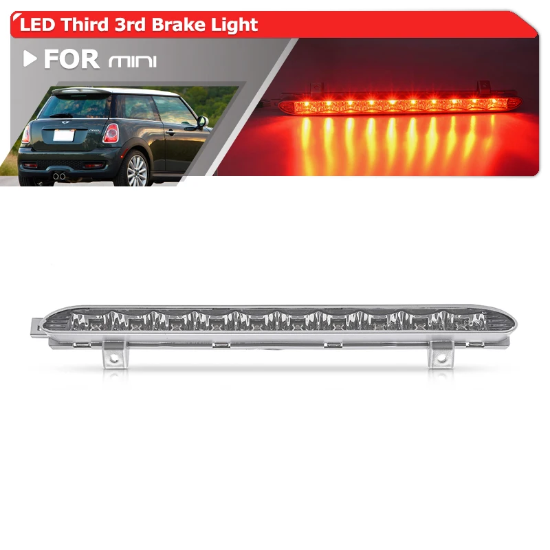 

For Mini Cooper R56 07-13 F55 F56 17-20 Countryman R60 11-16 Led High-Mount Third 3rd Brake Light OEM: 63212751575 63257297410