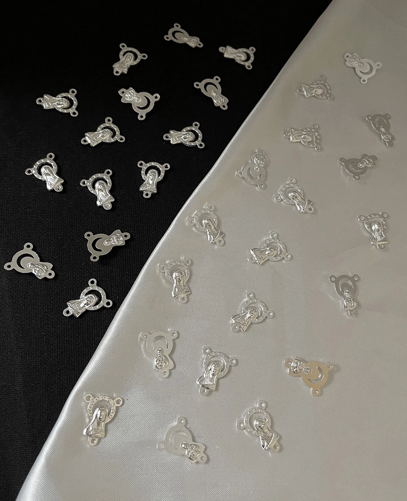 10 шт. детали для украшения Розария священное христианское сердце