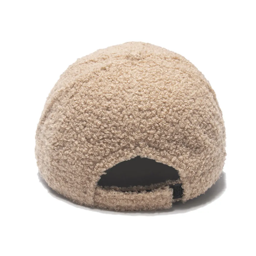 

Зимние бейсболки из ягненка, декоративная Регулируемая женская шапка, уличная походная