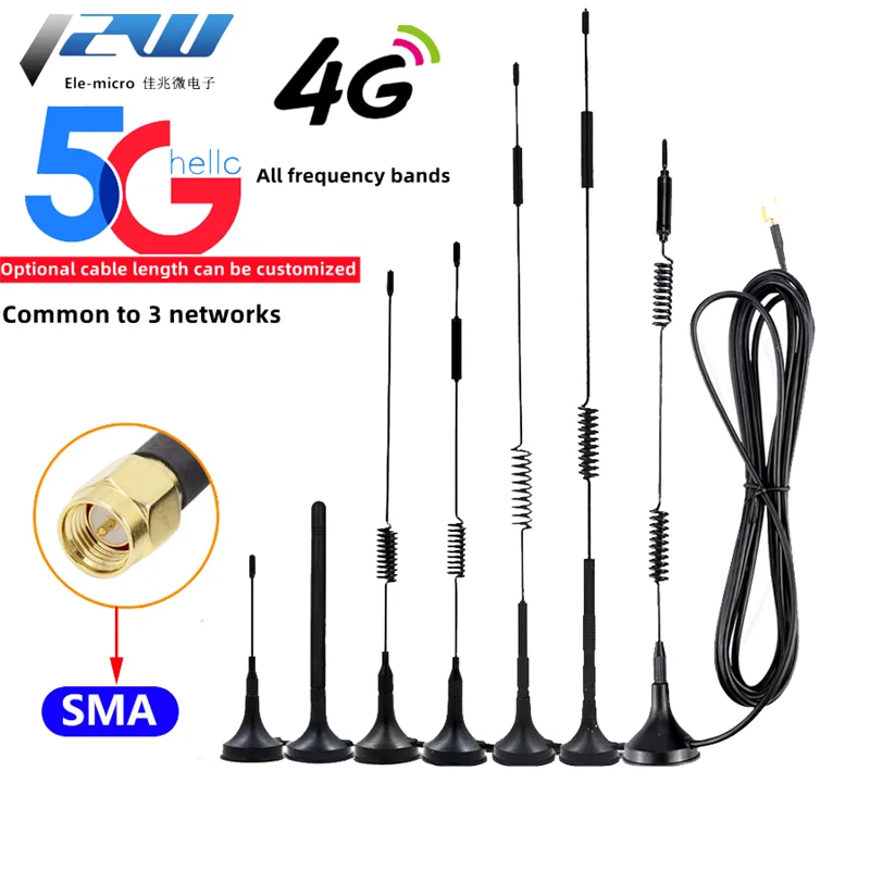 

Флюоресцентная антенна 3G4G с присоской, модуль GPRS/GSM/DTU, сканирование кода, торговый автомат, приемная и передающая антенна (1 шт.)