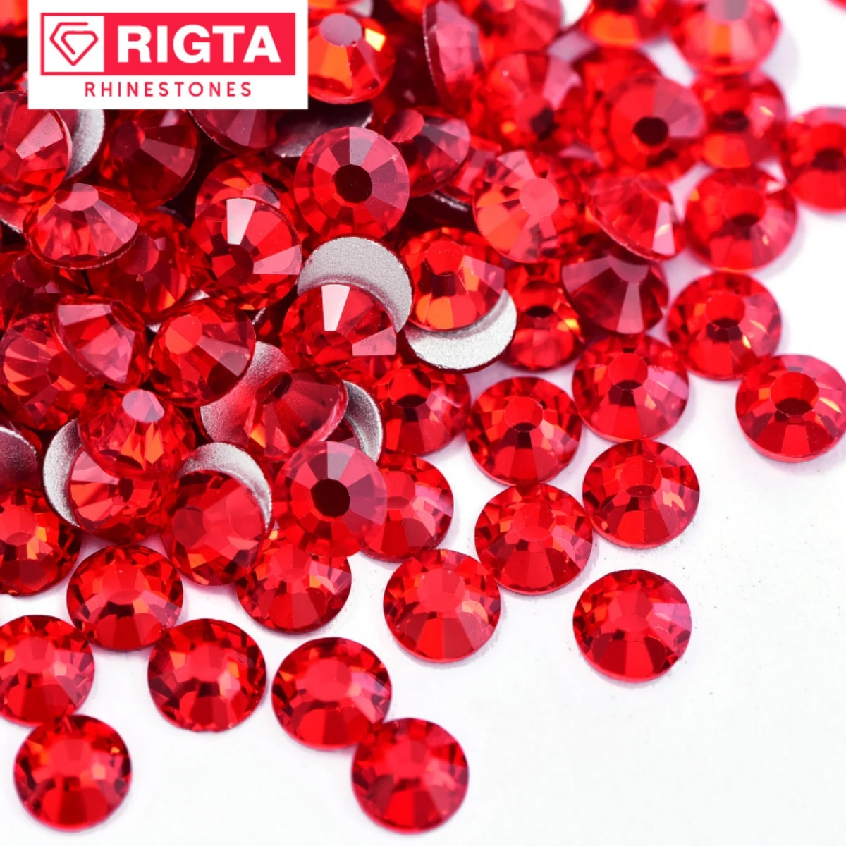 Lt. Siam Design Стразы для дизайна ногтей без термофиксации Круглые стеклянные