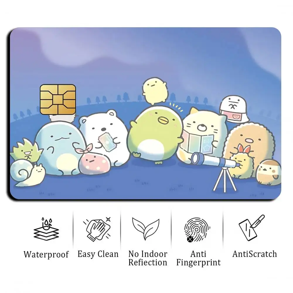 Фото Наклейки-стикеры S-Sumikkogurashi Corner-Shy Mascot для банковских карт, защитная водонепроницаемая пленка-наклейка, подарок №4
