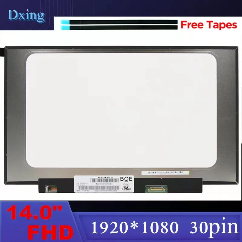 

140"1920*1080 FHD IPS 30pin LP140WFA-SPD1 /SPF2 LP140WF7-SPC1 LP140WF8-SPR1 NV140FHM-N48 N140HCA-EAC Laptop LCD Screen Panel Ma