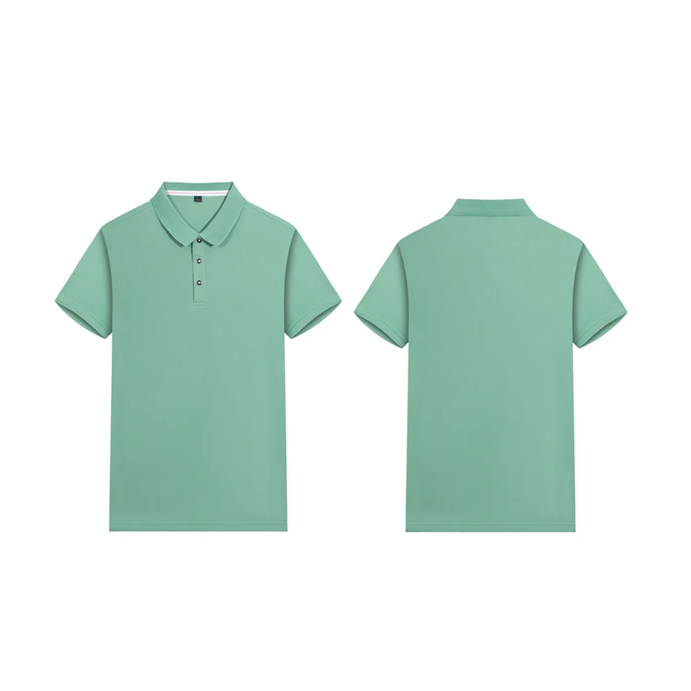 Спортивная быстросохнущая Летняя мужская рубашка-поло недорогая Повседневная с