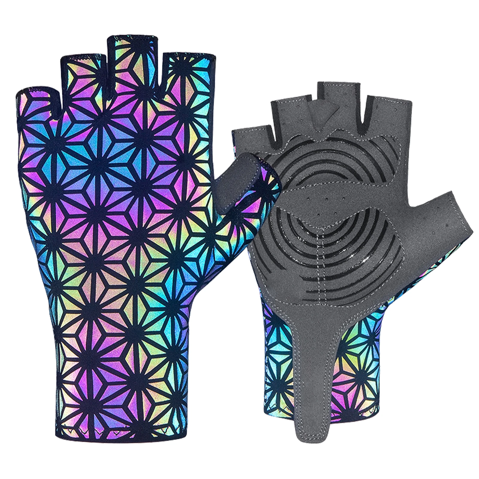 

Спортивные велосипедные перчатки, цветные амортизирующие перчатки, велосипедные перчатки, Нескользящие дышащие эластичные велосипедные п...