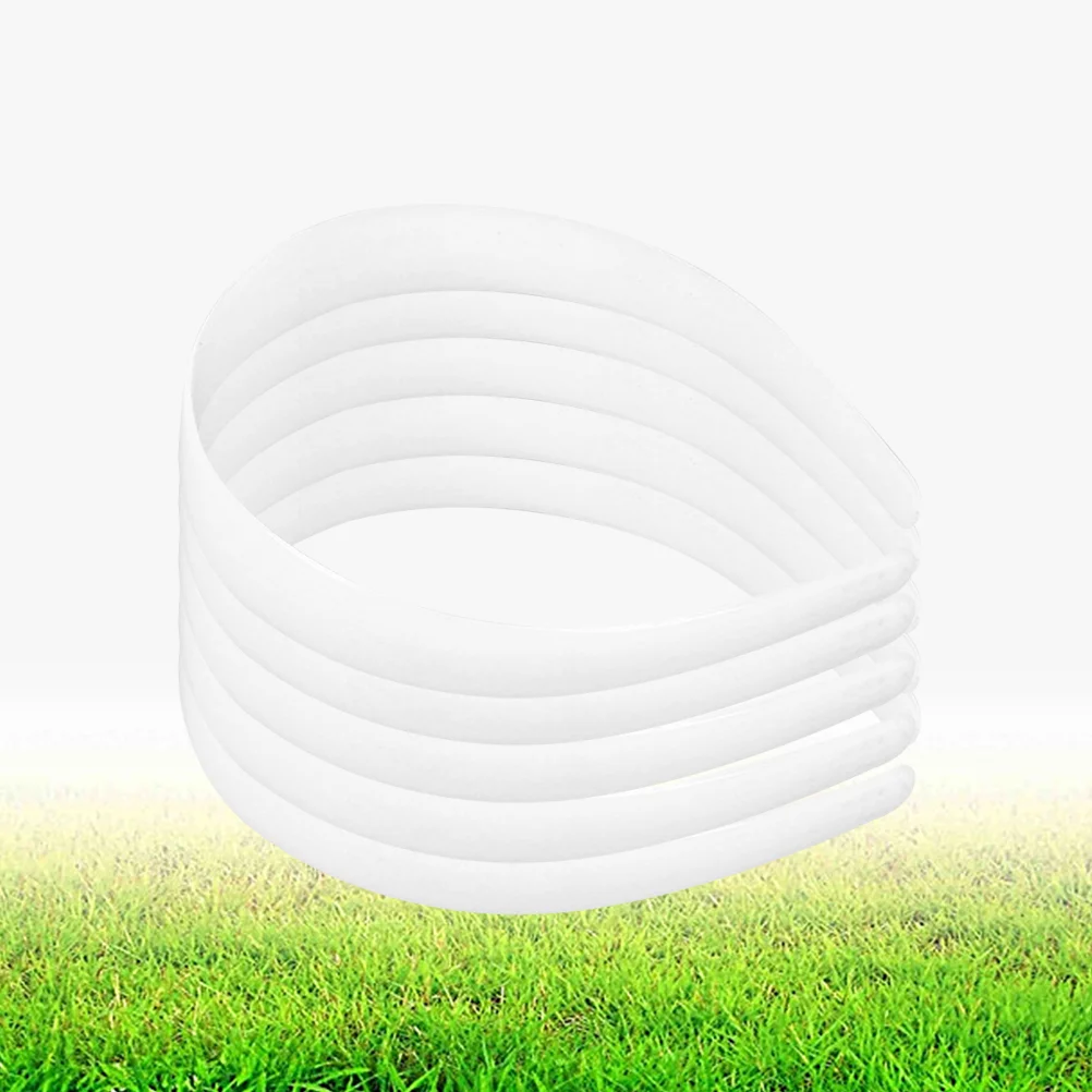 

20pcs White Craft Plastic Headbands Plain No Teeth DIY Hair Bands Plain Headbands