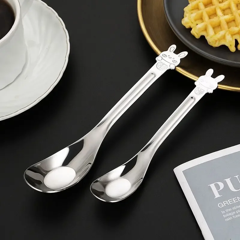 Креативная ложка для кормления из нержавеющей стали семейная обеденная супа 04