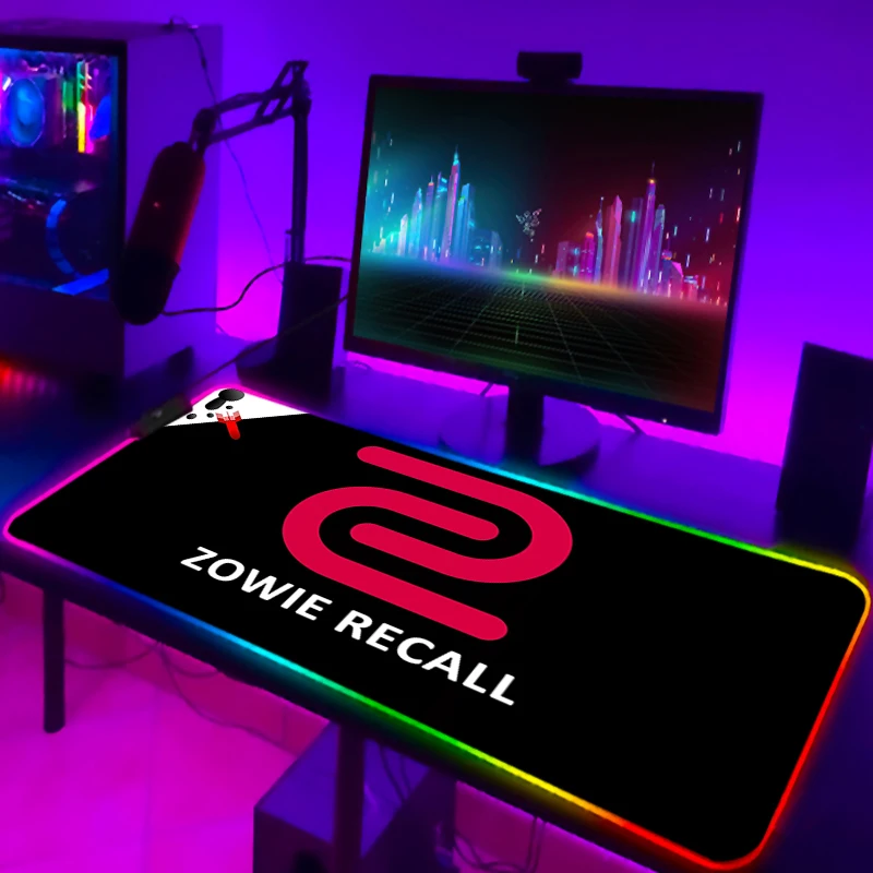 Фото Настольная защита Zowie RGB коврик для мыши Xxl коврик для клавиатуры аксессуары для ПК игровой светодиодный коврик для мыши коврики для настоль... №3