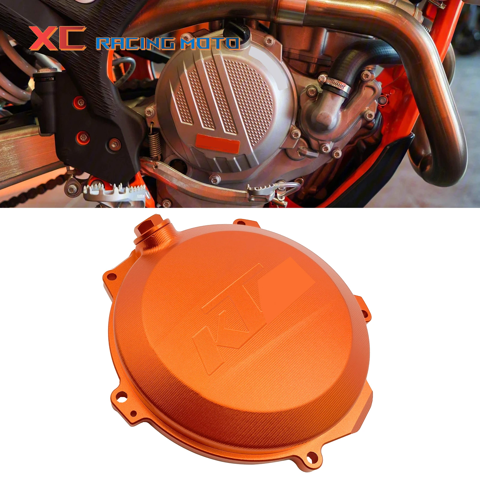 CNC Clutch Cover Guard Protector Case For KTM SXF EXCF XCF XCW FREERIDE Husaberg FE Husqvarna FC FE 250 350 350S Dirt Bike