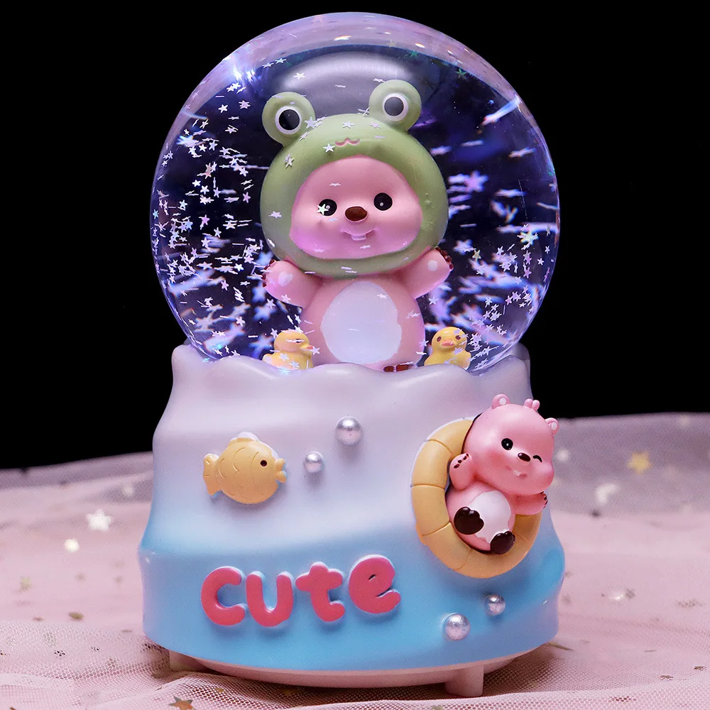 Маленький бобр 3D ночник милая фотосессия с животными красочная фотография мечта