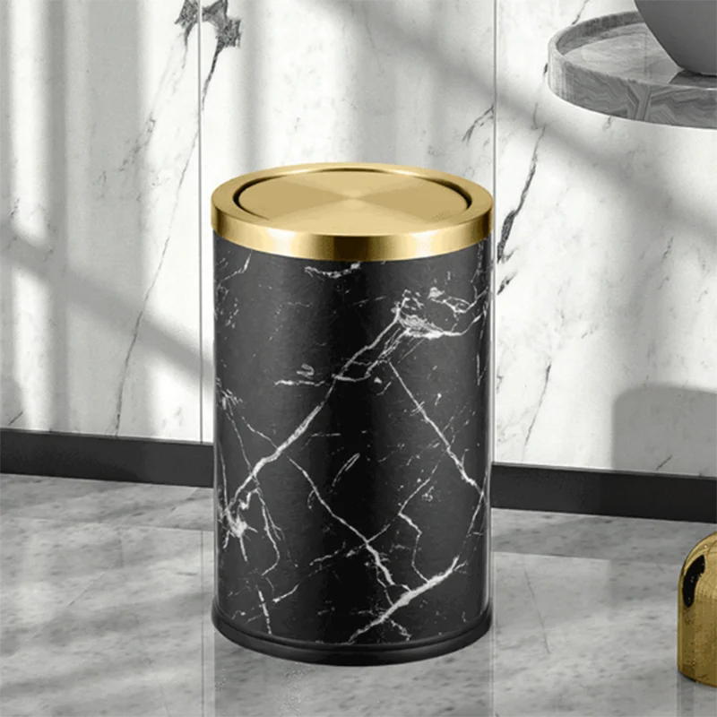 

Bathroom Kitchen Trash Can Dustbin Living Room Paper Basket Waste Trash Can Metal Nordic Wastebasket Garbage Bin Lixeira Dustbin