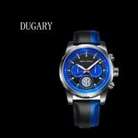 dugary automatic mechanical watch limited edition inter milan 110th anniversary seagull dual time zone sapphire sport wristwatch