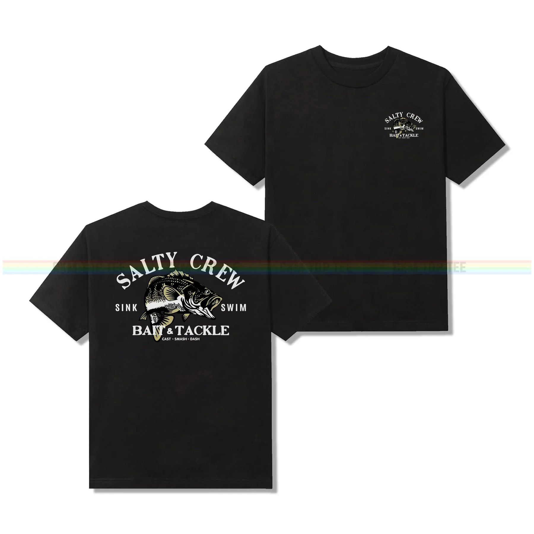 

Amazing Hot Selling Tees Men T Shirt Double-sided Casual Unique Oversized Salty Crew Bass T-shirt Male T-shirts Graphic S-3XL