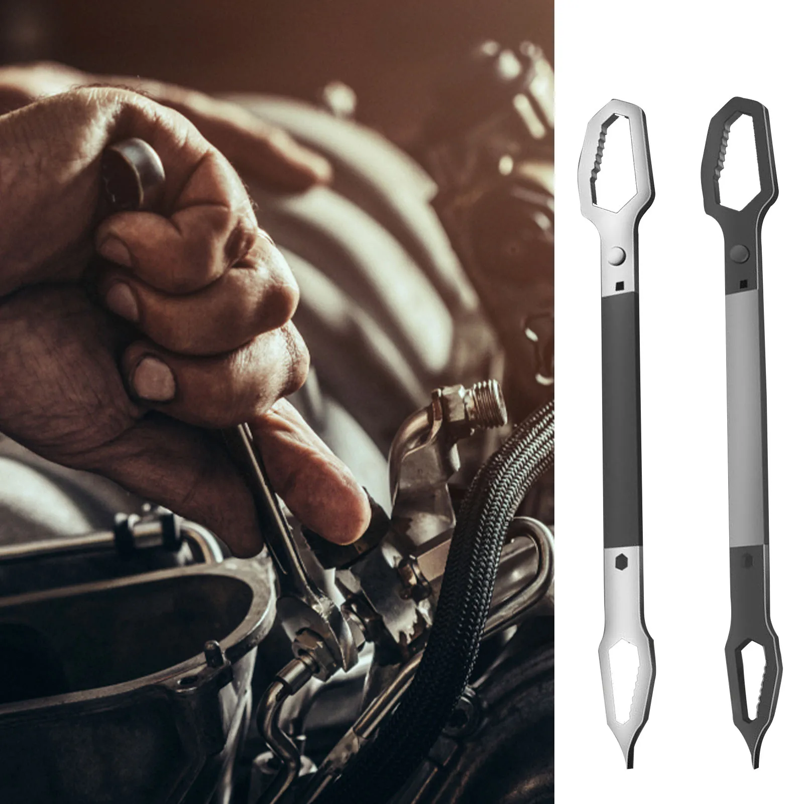 

Универсальный двухсторонний ключ Torx, автомобильные аксессуары, винтовые гайки 8 мм-22 мм, гаечные ключи для ремонта, «сделай сам», инструменты для обслуживания автомобиля