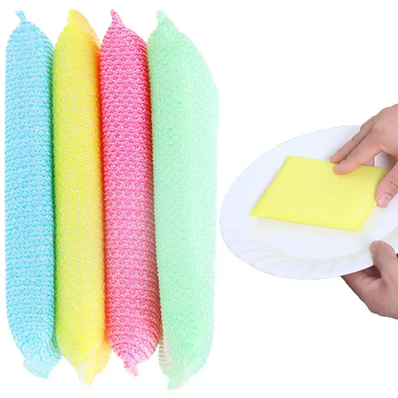 

Kitchen Sponge Cleaning Scrub Sponges 4 Pcs Durable Kitchen Sponges Absorbent Cellulose Sponges Bulk For Cleaning Kitchen