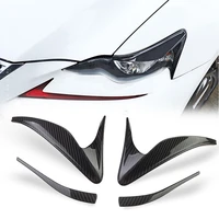 tantan carbon fiber car headlight head light eyelid eyebrow cover sticker for lexus is is250 is300 is350 sport car accessories