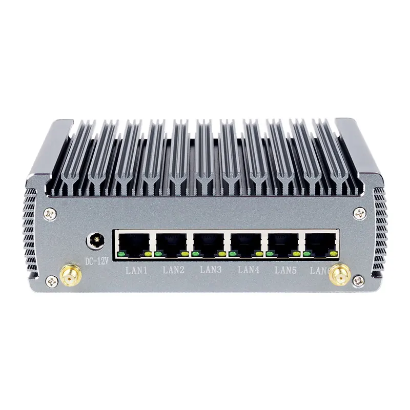 Mini PC 6 LAN 2.5G Intel i225V NIC i7-1165G7 4 Cores 8 Threads 4 USB RS232 HDMI Mini PCIE GPIO Windows 10 Linux/Ubuntu Firewall