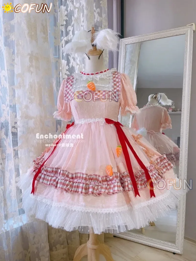 Костюм для косплея RealCos Touhou Project Tewi Inaba с черным кроличьим животом косплей-костюм