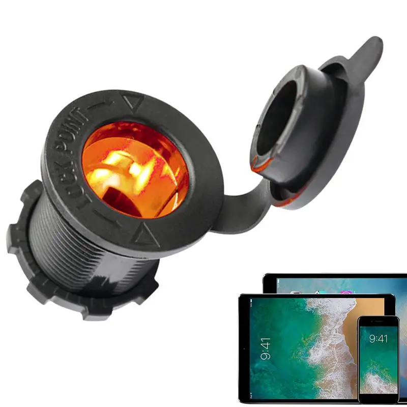 

Водонепроницаемая USB-розетка для зарядки, 12 В, со светодиодный светильник кой