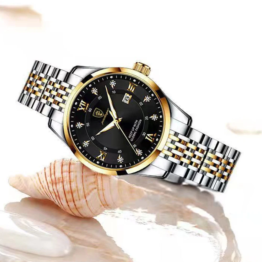 POEDAGAR Fashion Women Watch Top Brand Rose Gold Stain Steel Waterproof Date Quartz Ladies Watch Luxury High Quality Clock Gifts enlarge
