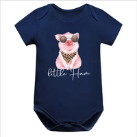 cute little pig tshirt farm baby matching outfits 2021 fashion mommy and me clothes summer cute animal baby cartoon tee m