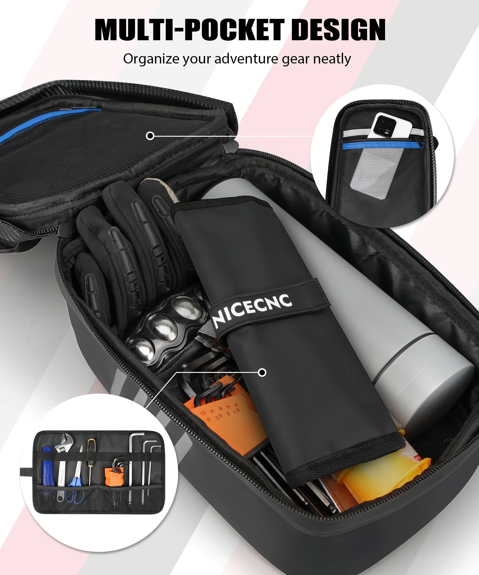 Сумка для заднего крыла мотоцикла KTM EXC350 390 Duke 1290 Super Adventure Yamaha Tenere внедорожный