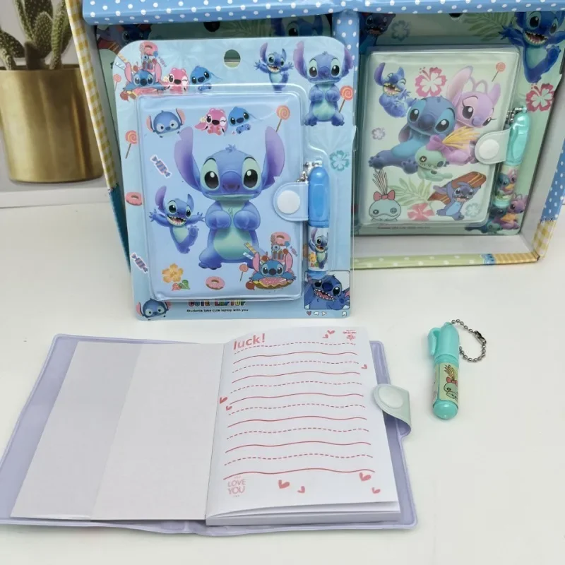 Блокнот Disney Stitch с героями мультфильмов аниме милый портативный стижок книга на