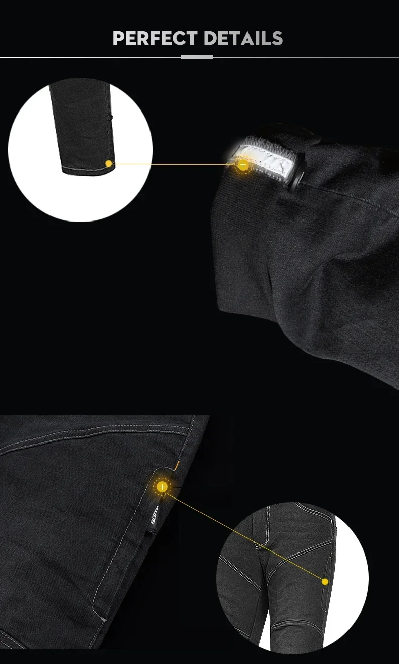 Брюки SCOYCO мужские мотоциклетные в ретро стиле дышащие джинсы для мотоциклистов