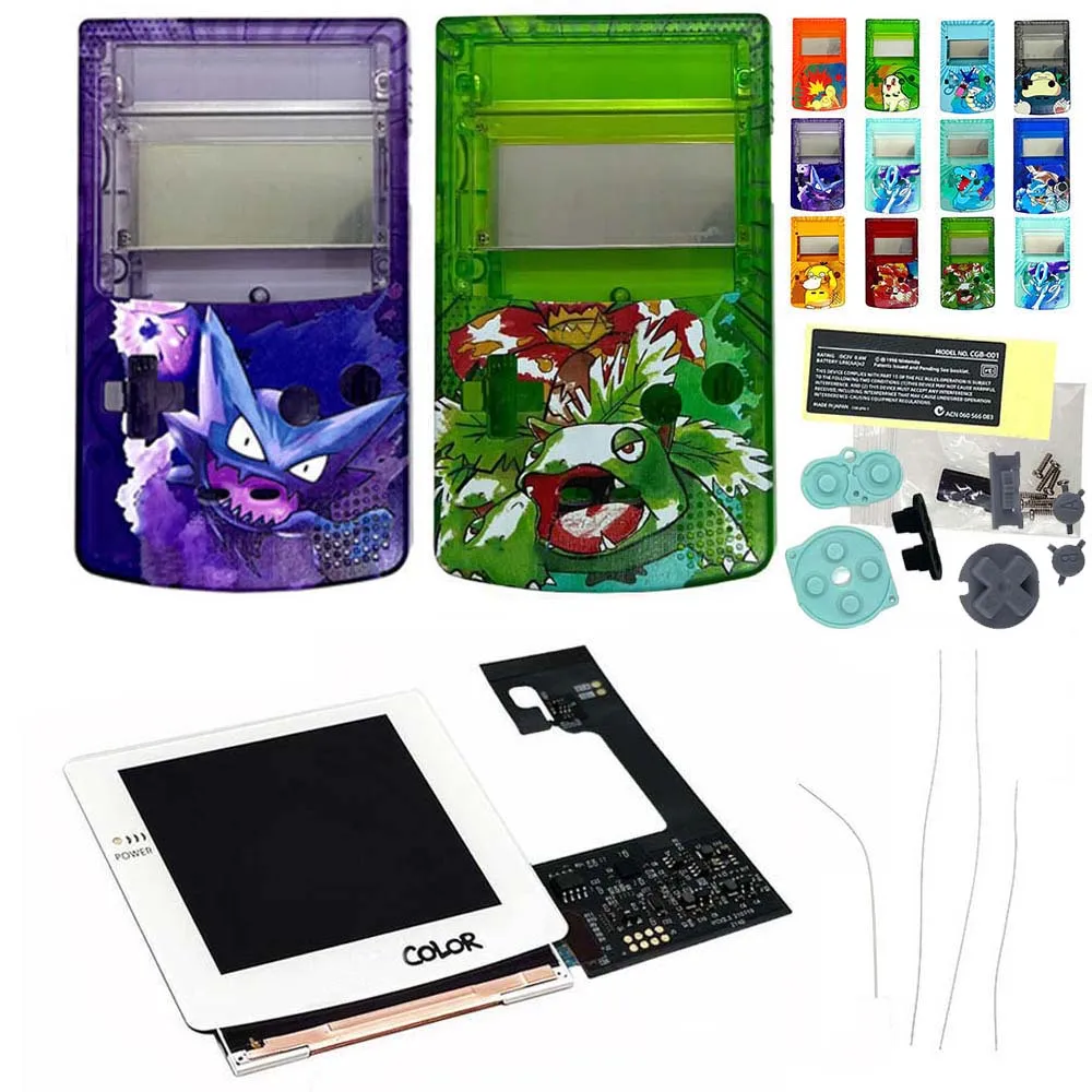 

White IPS Pre Laminated LCD Screen Kits with Variable Light Logo for GBC 2021 IPS V3 Pre-Laminated LCD Kits with Housing Shell