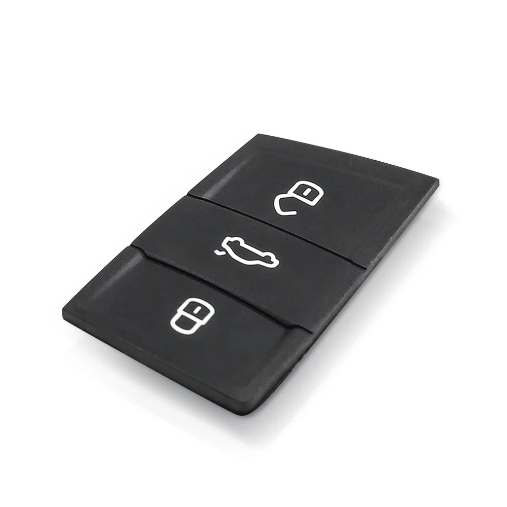 Фото KEYYOU 10 шт. 3 кнопки резиновый автомобильный дистанционный ключ для Volkswagen VW Golf 7 4 5 Mk4 6 для Skoda Octavia для Seat Leon Ibiza Altea №4