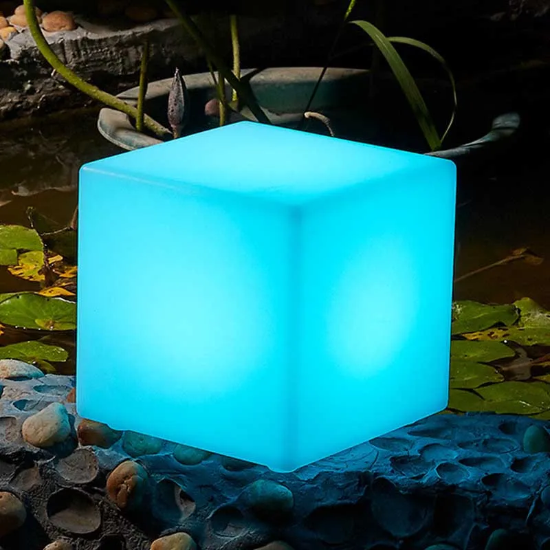 

Cube Chair Plastic Light Outside Led Garden Armchair Outdoor Chairs Garden Waterproof Cube Led Glow Furniture Recharge Furniture