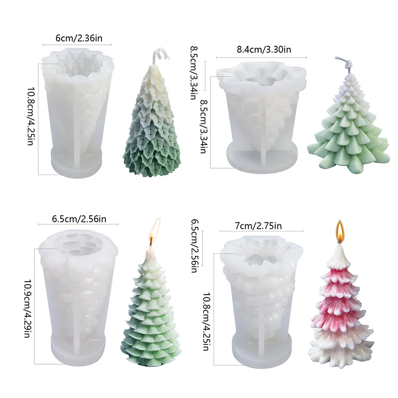 Рождественская елка сосновая шишка силиконовое мыло для свечей эпоксидная смола