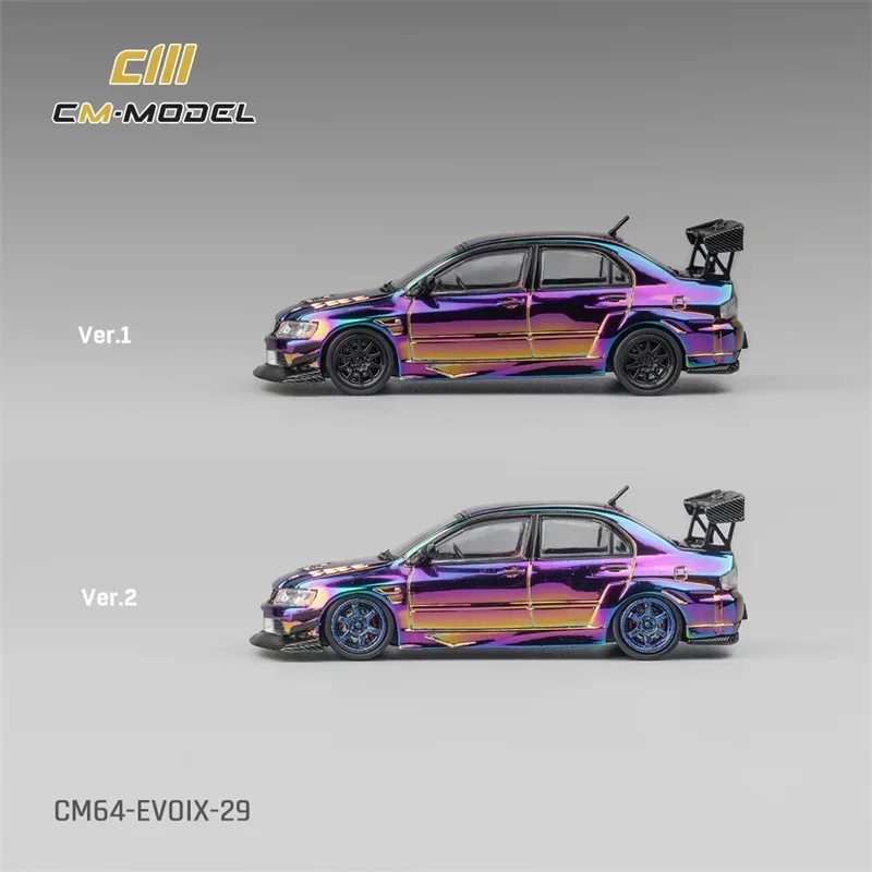 CM MODEL 1:64 Lancer Evoix Widebody Chromecolour металлическая модель автомобиля